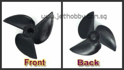 3 Blade Plastic Propeller D40 x P1.4 x M4 (Reverse)