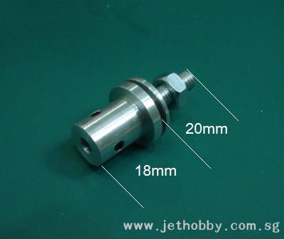 Prop Adapter w/Nut M6x4mm (Set Screw Type)